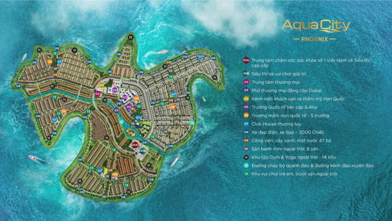 phân khu đảo phượng hoàng aqua city